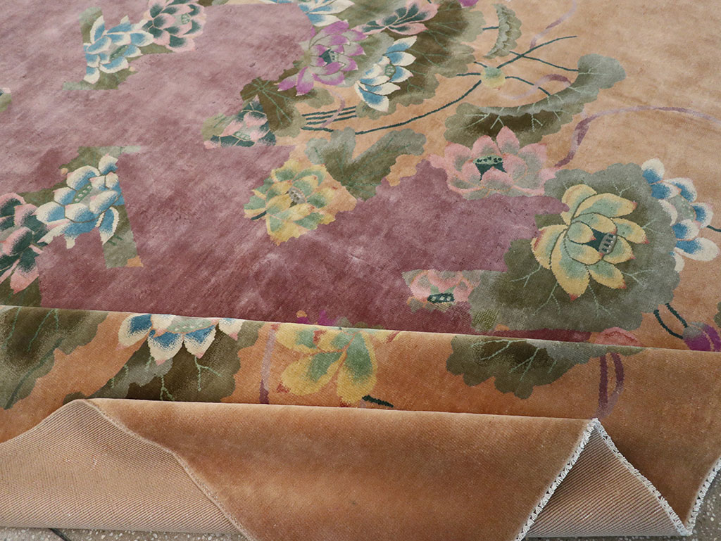 Antique Chinese Art Deco Room Size Carpet, No.33172 - Gss