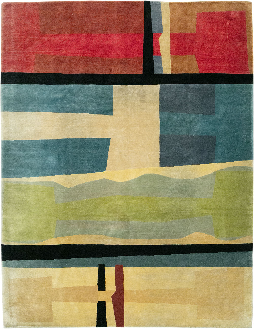 Modern Tibetan Art Deco Room Size Carpet, No.33173 - Gss