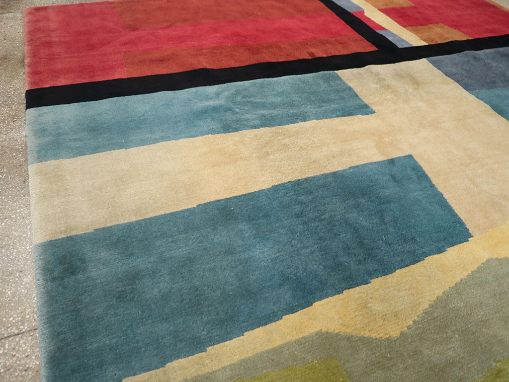 Modern Tibetan Art Deco Room Size Carpet, No.33173 - Gss