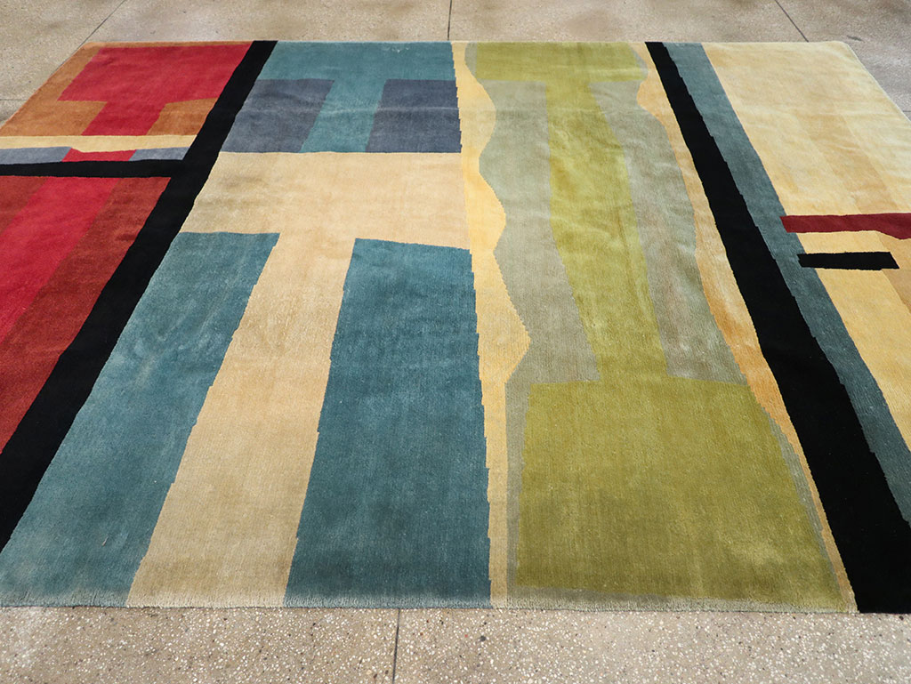 Modern Tibetan Art Deco Room Size Carpet, No.33173 - Gss