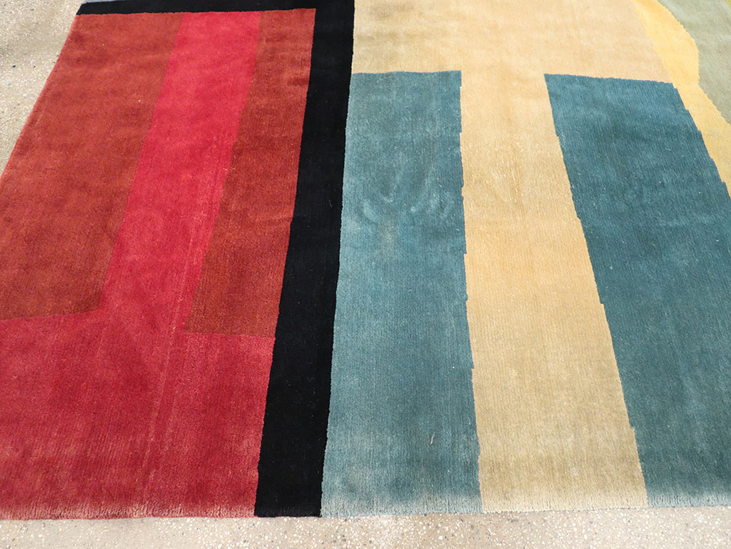 Modern Tibetan Art Deco Room Size Carpet, No.33173 - Gss