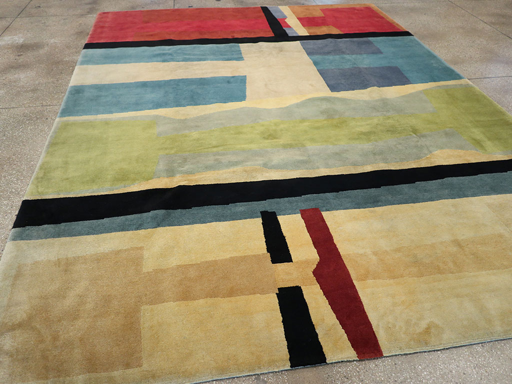 Modern Tibetan Art Deco Room Size Carpet, No.33173 - Gss