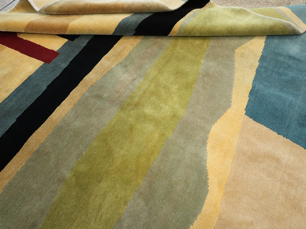 Modern Tibetan Art Deco Room Size Carpet, No.33173 - Gss