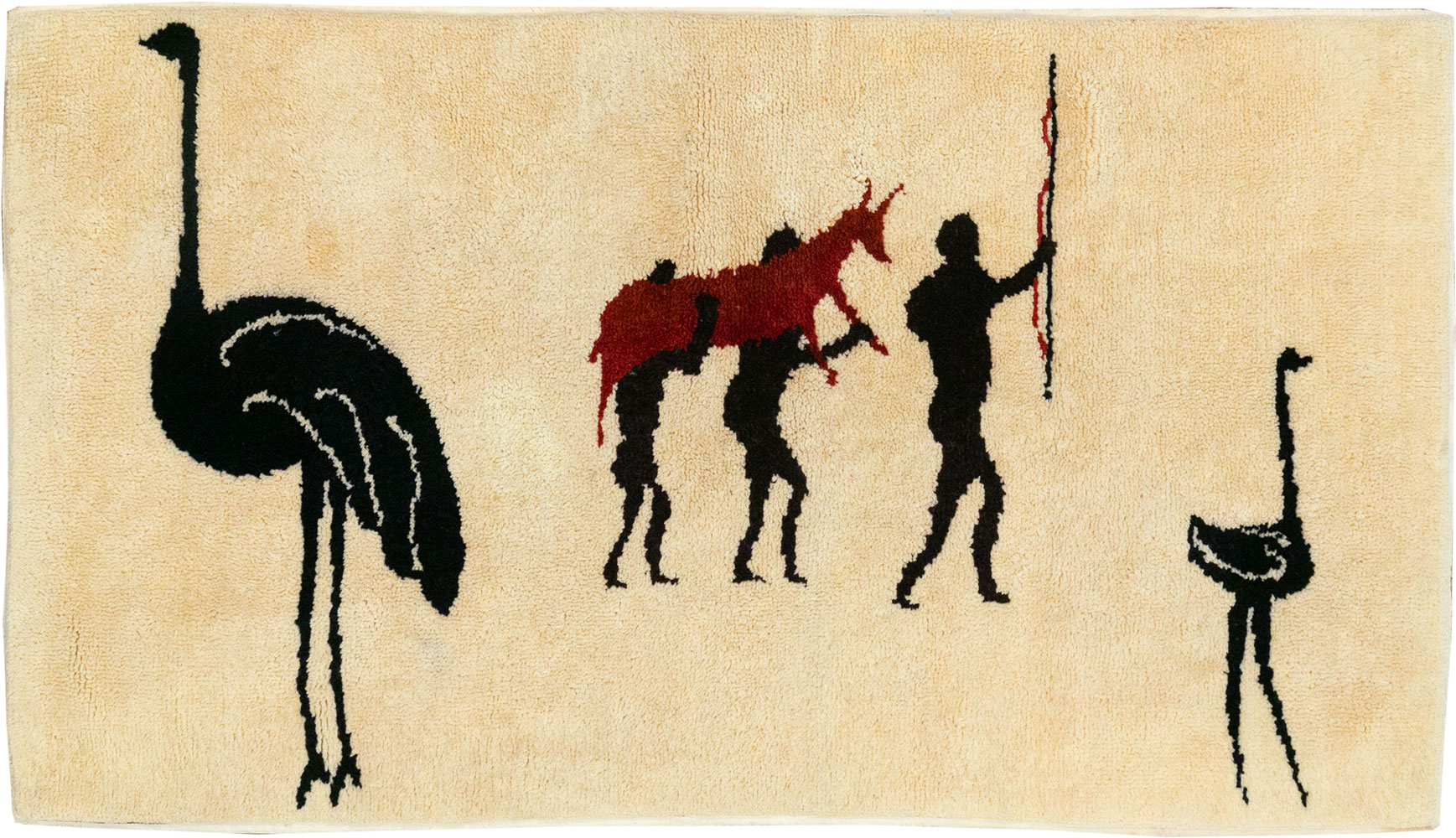 Vintage African Moroccan Pictorial Rug, No.33176 - Gss