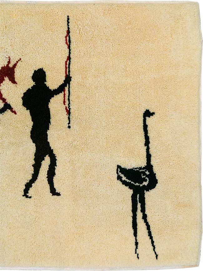 Vintage African Moroccan Pictorial Rug, No.33176 - Gss