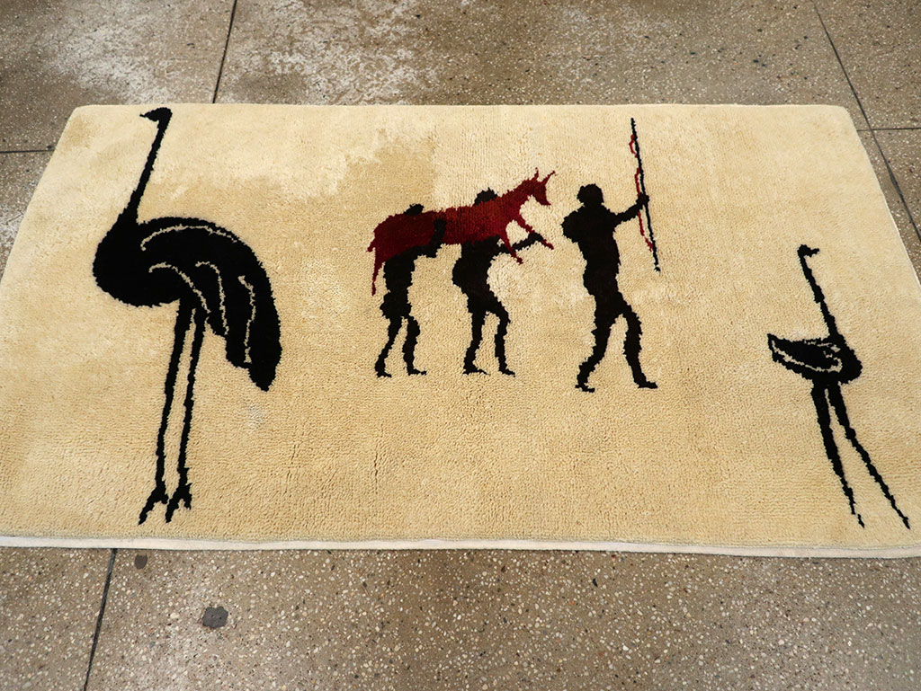 Vintage African Moroccan Pictorial Rug, No.33176 - Gss