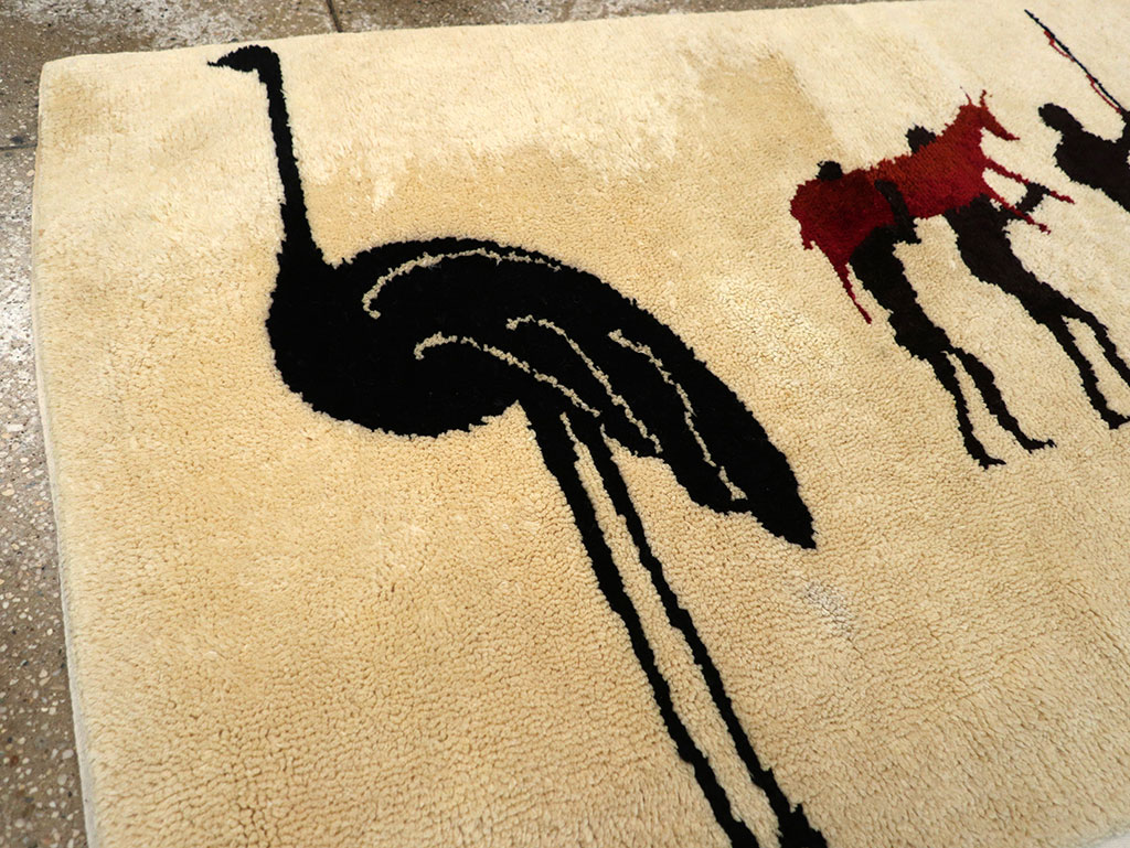 Vintage African Moroccan Pictorial Rug, No.33176 - Gss