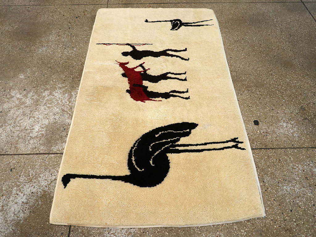 Vintage African Moroccan Pictorial Rug, No.33176 - Gss