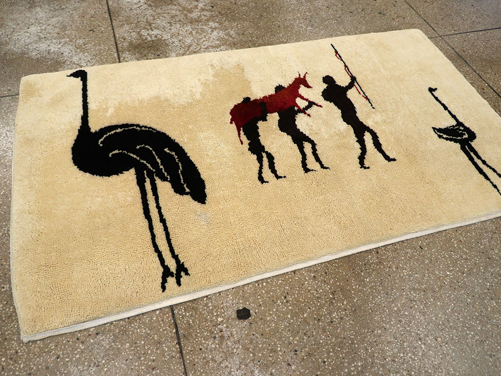 Vintage African Moroccan Pictorial Rug, No.33176 - Gss