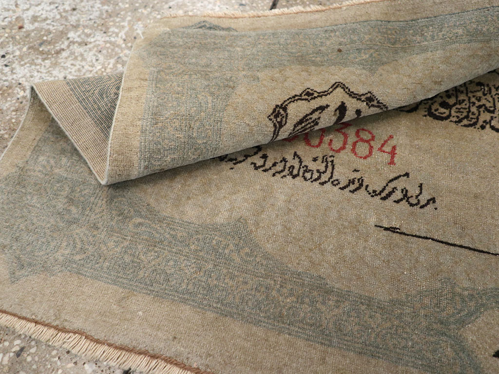 Antique Turkish Sivas Pictorial Rug, No.33181 - Gss