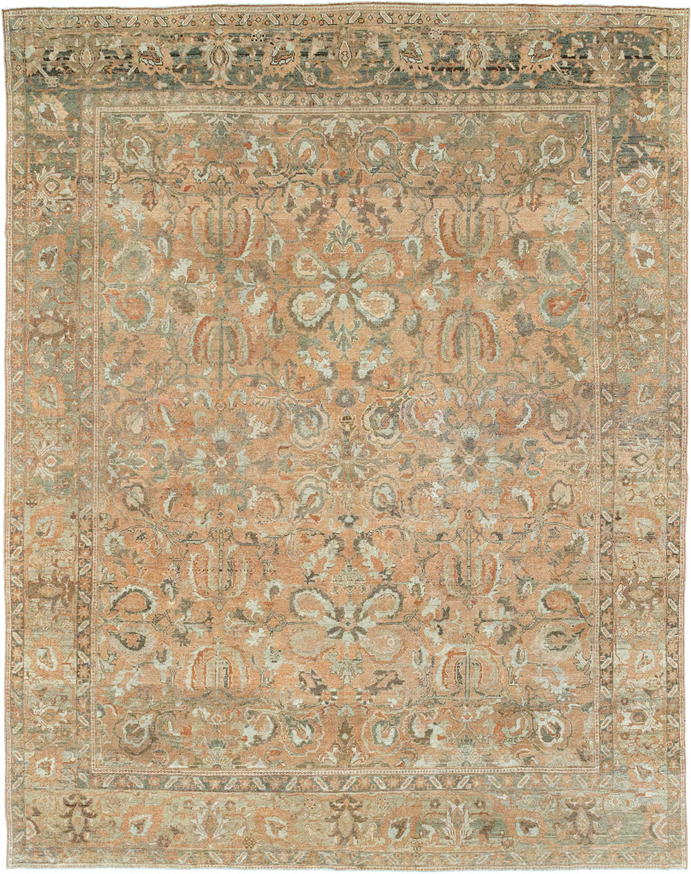 Antique Persian Mahal Room Size Carpet, No.33184 - Gss