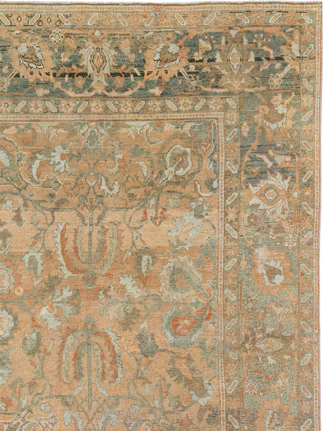 Antique Persian Mahal Room Size Carpet, No.33184 - Gss