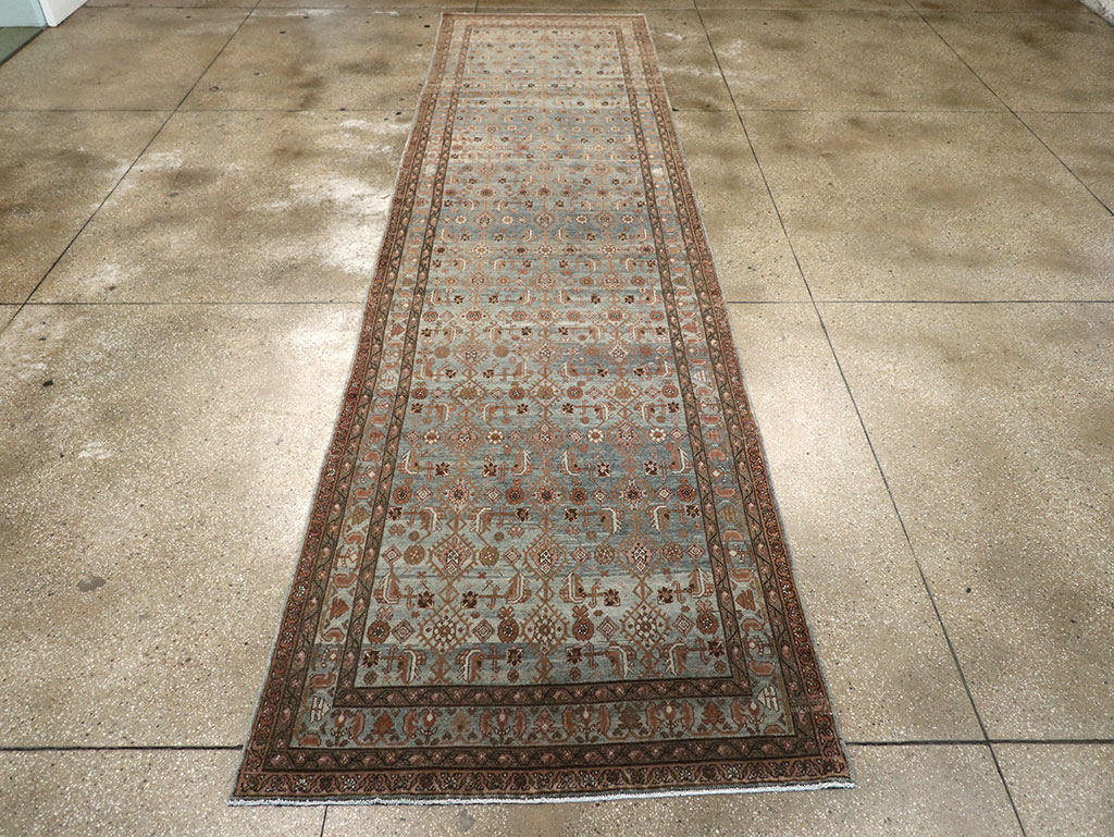 Antique Persian Malayer Long Runner, No.33187 - Gss