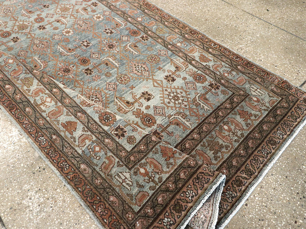 Antique Persian Malayer Long Runner, No.33187 - Gss