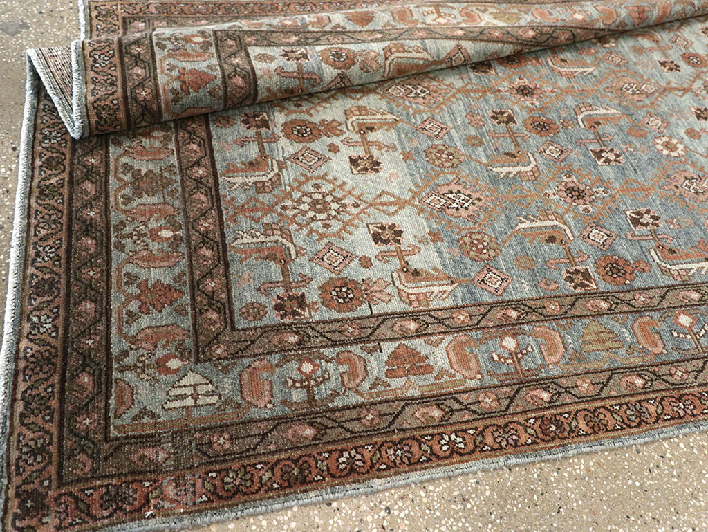 Antique Persian Malayer Long Runner, No.33187 - Gss