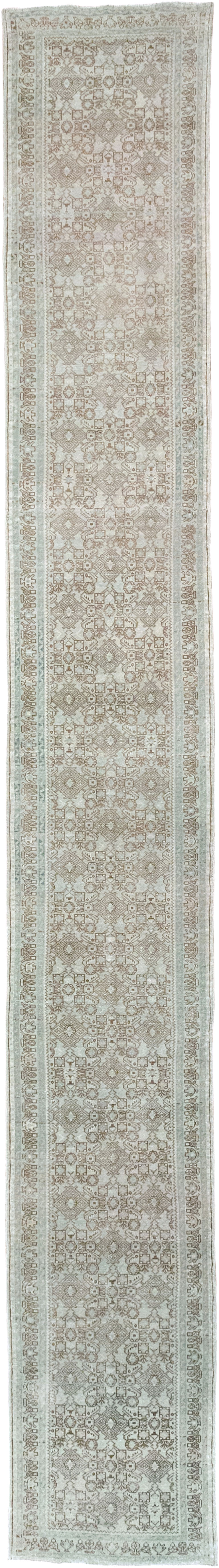 Antique Persian Malayer Long Runner, No.33188 - Gss