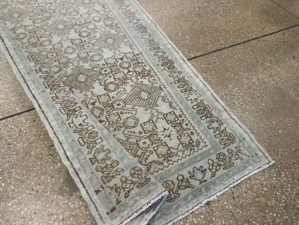 Antique Persian Malayer Long Runner, No.33188 - Gss