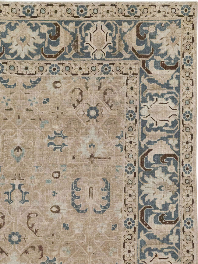 Antique Persian Tabriz Room Size Carpet, No.33190 - Gss