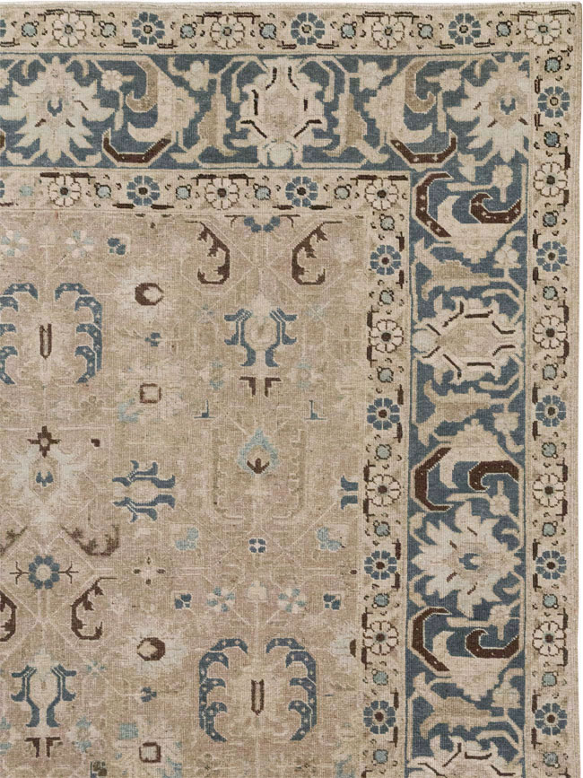 Antique Persian Tabriz Room Size Carpet, No.33190 - Gss