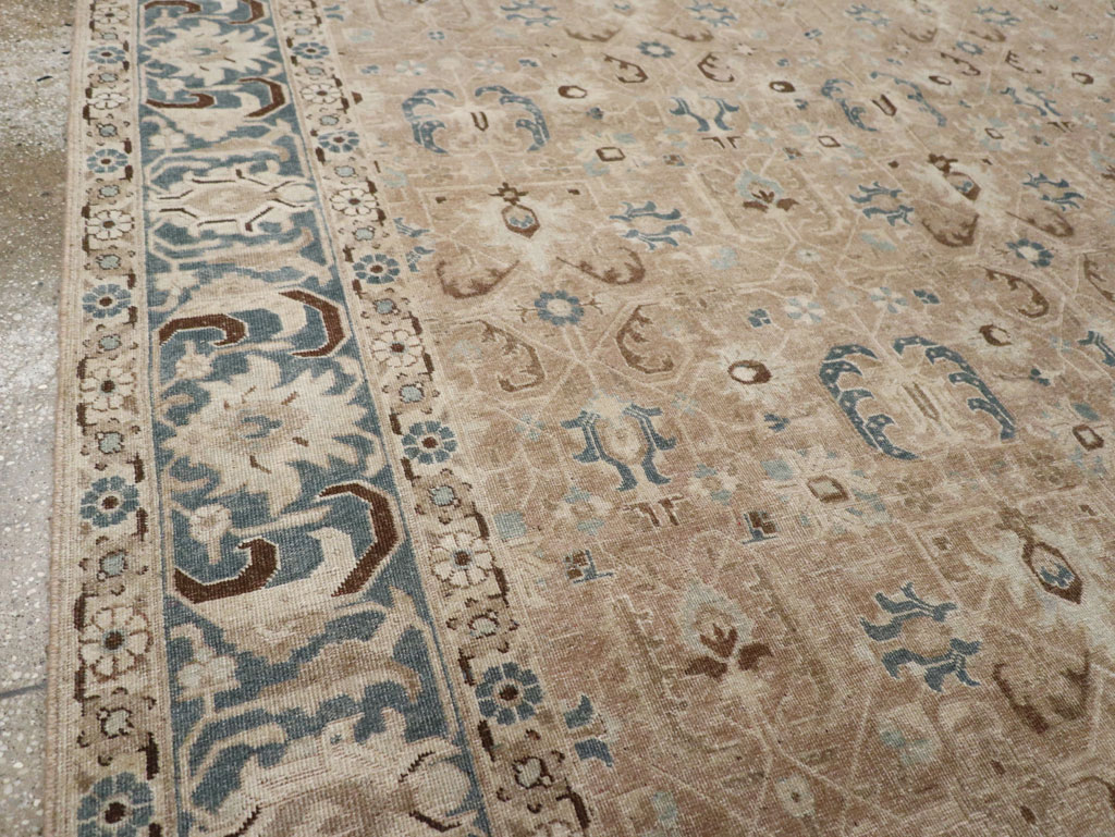 Antique Persian Tabriz Room Size Carpet, No.33190 - Gss