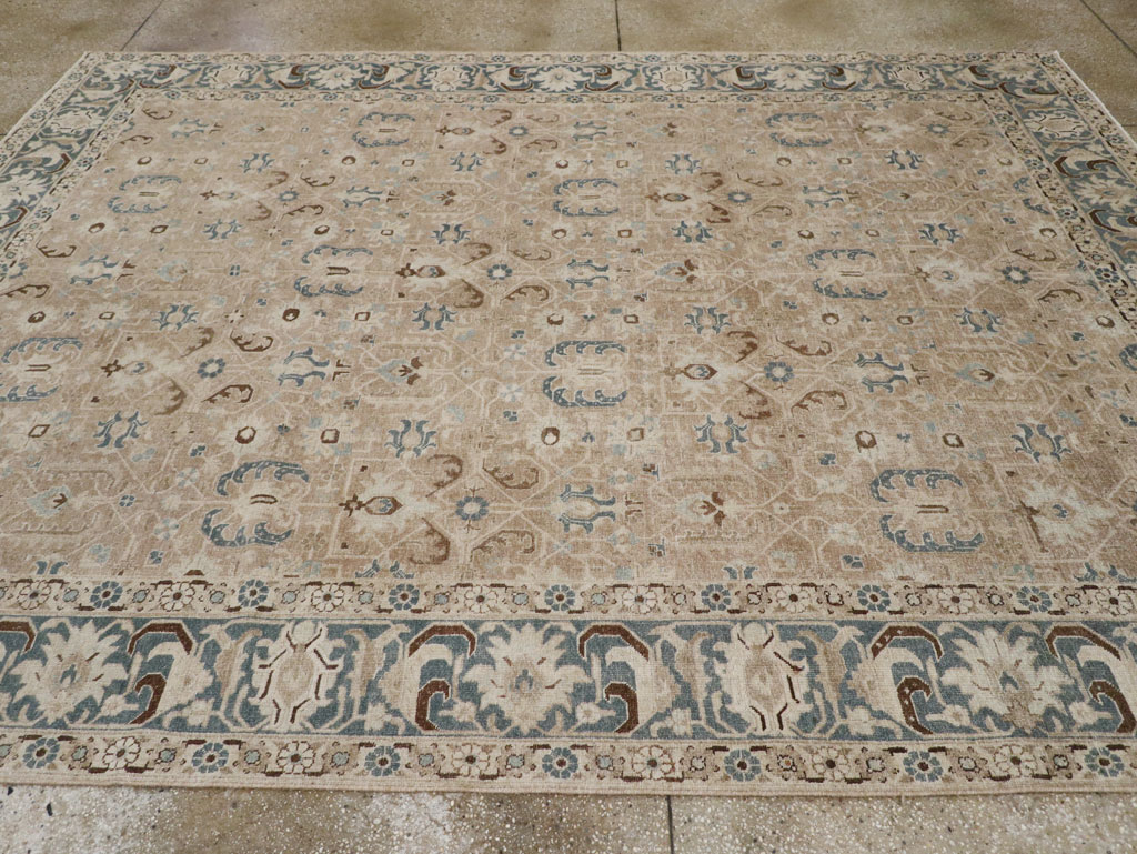 Antique Persian Tabriz Room Size Carpet, No.33190 - Gss