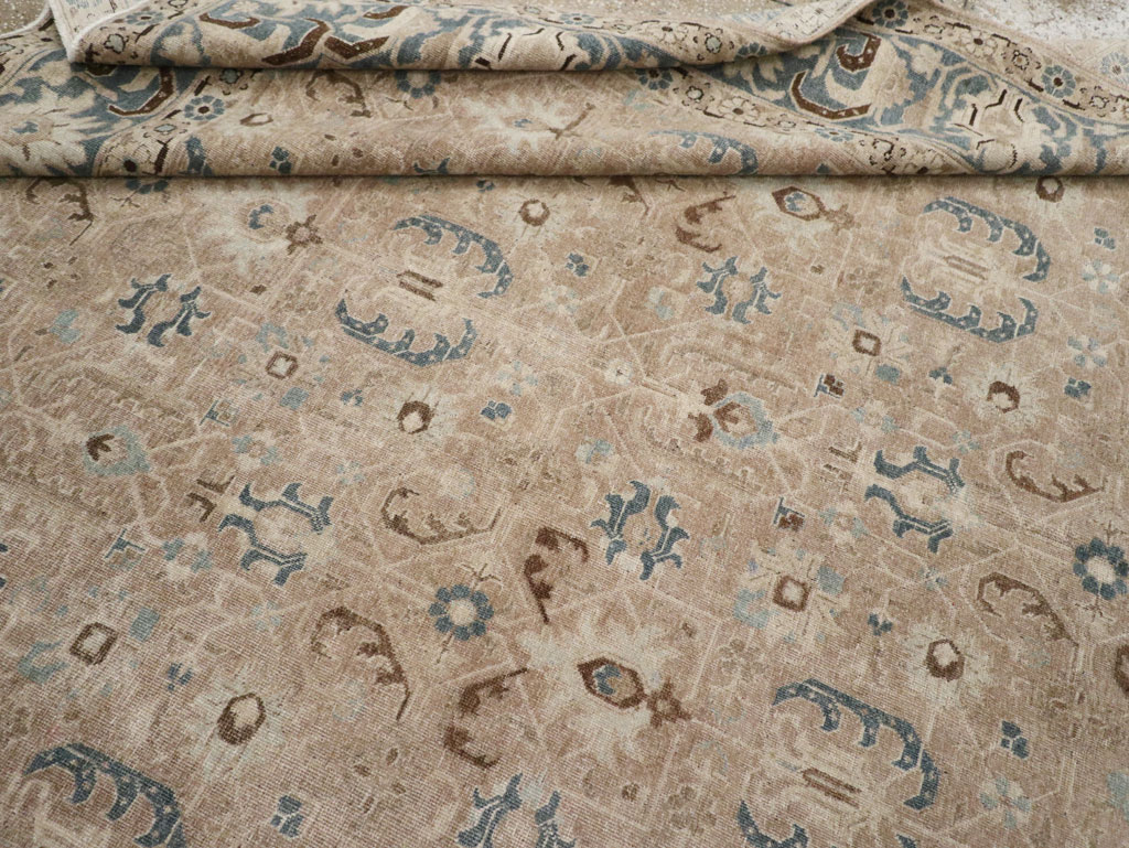 Antique Persian Tabriz Room Size Carpet, No.33190 - Gss