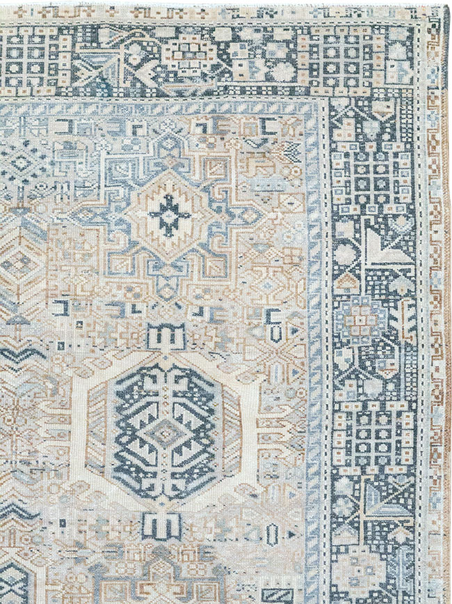 Vintage Persian Karajeh Accent Carpet, No.33194 - Gss
