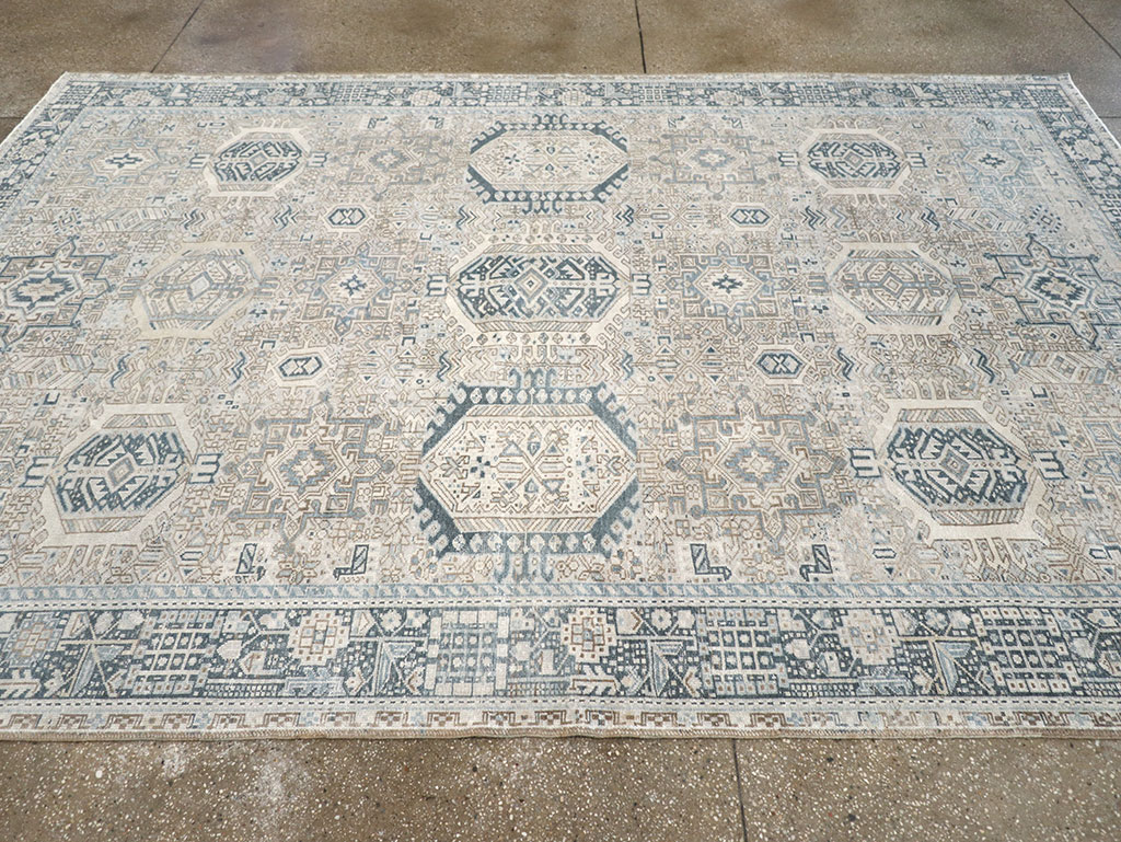 Vintage Persian Karajeh Accent Carpet, No.33194 - Gss