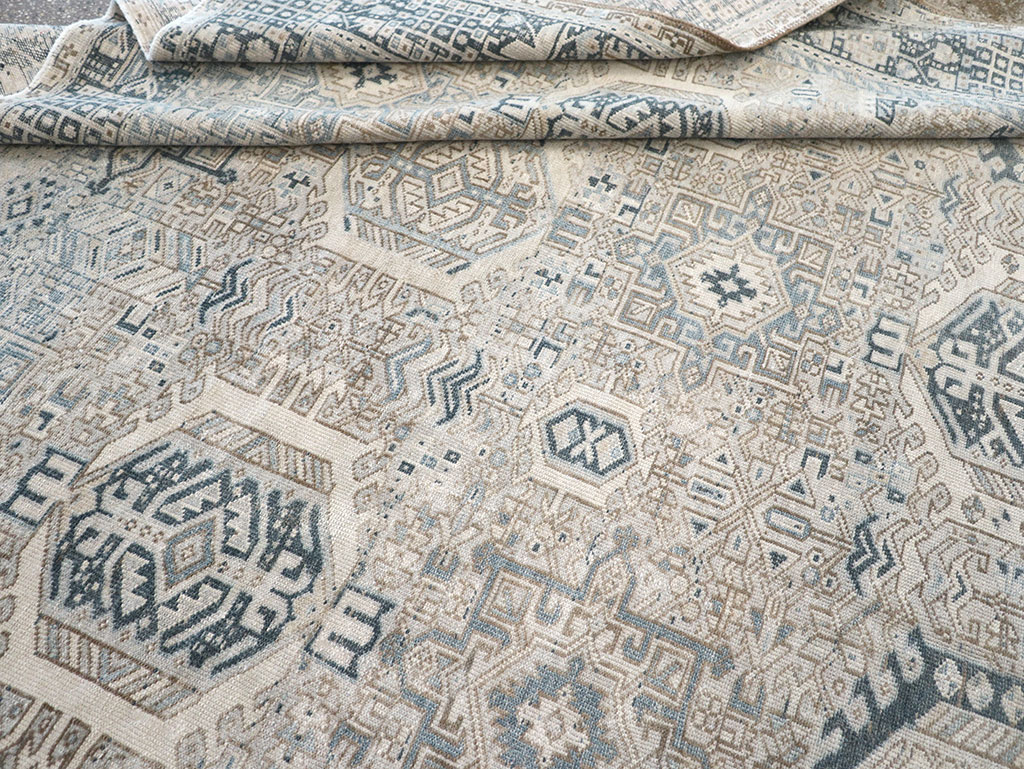 Vintage Persian Karajeh Accent Carpet, No.33194 - Gss