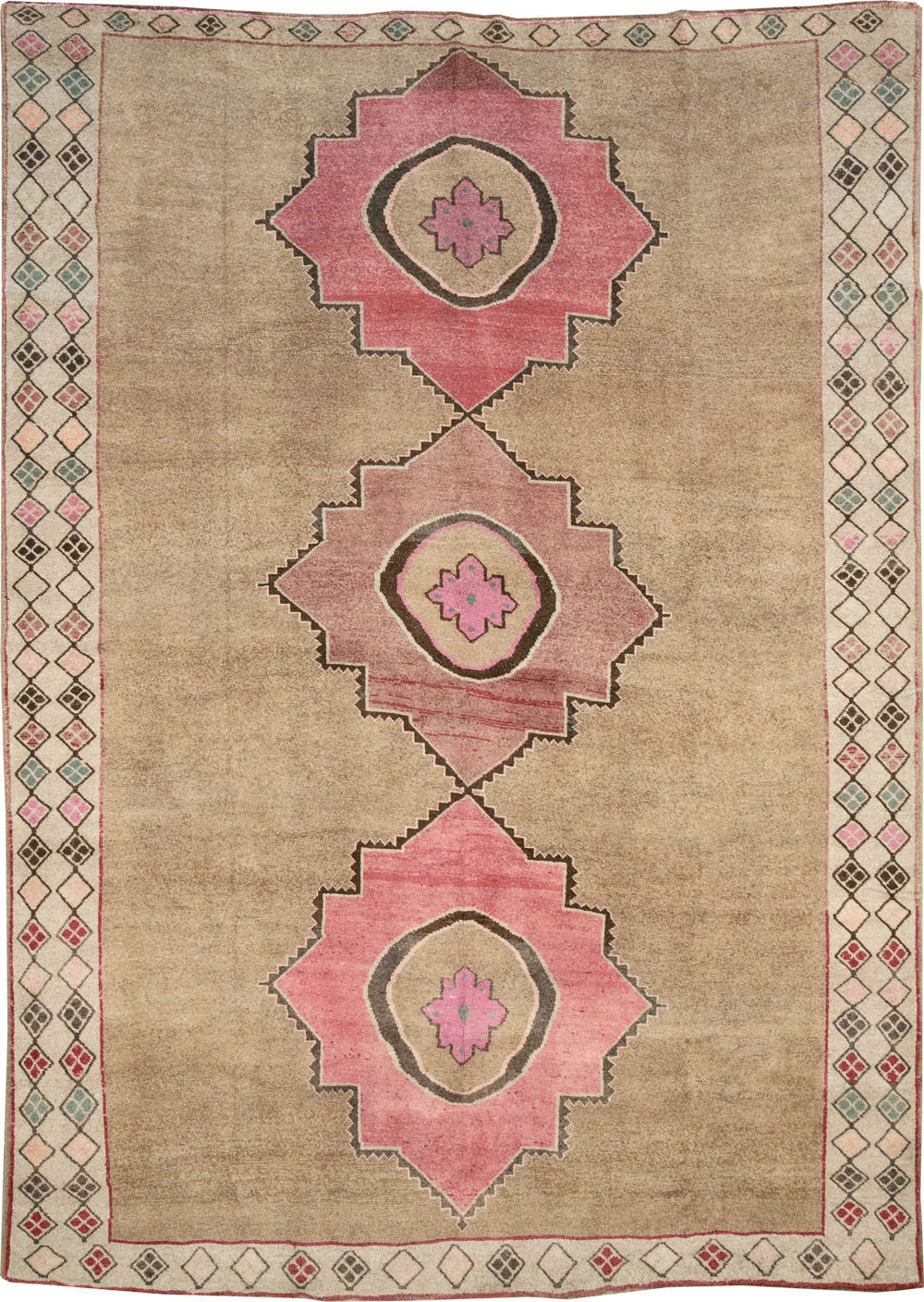 Vintage Turkish Anatolian Room Size Carpet, No.33196 - Gss