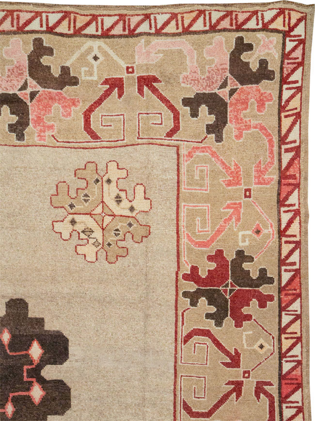 Vintage Turkish Anatolian Square Room Size Carpet, No.33197 - Gss