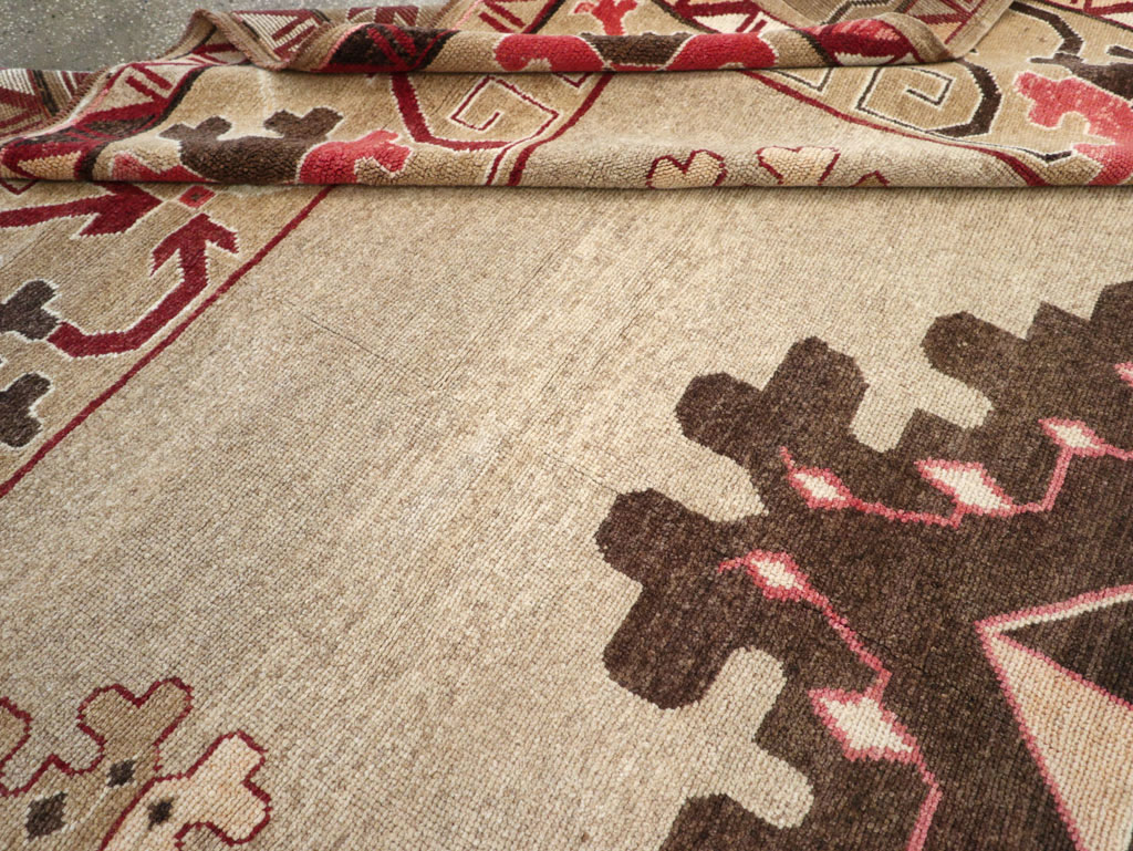 Vintage Turkish Anatolian Square Room Size Carpet, No.33197 - Gss