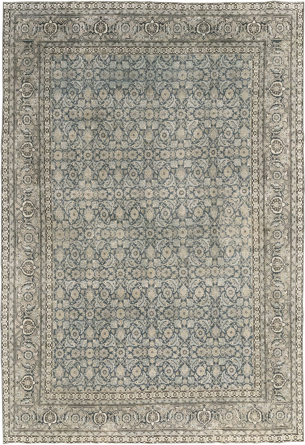 Antique Persian Tabriz Accent Carpet, No.33200 - Gss