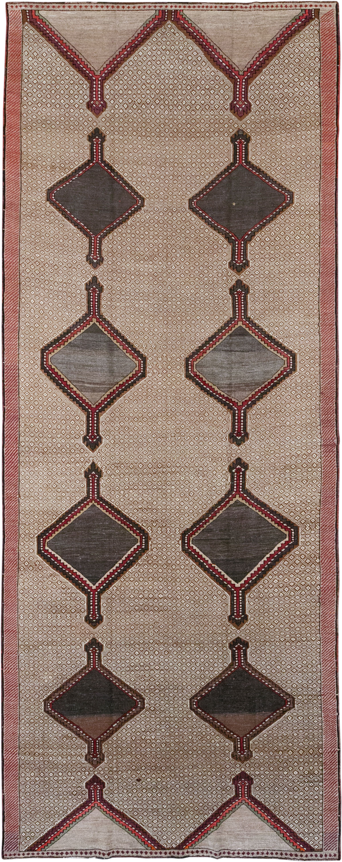 Vintage Turkish Anatolian Gallery Carpet, No.33203 - Gss