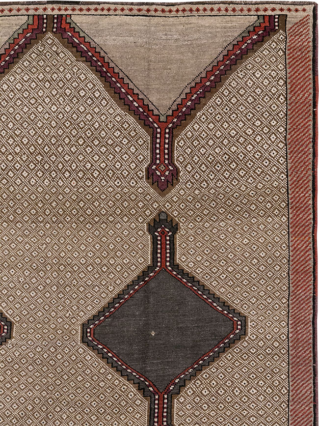 Vintage Turkish Anatolian Wide Gallery Runner, No.33203 - Gss