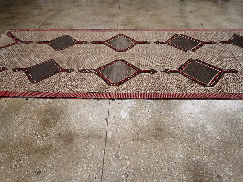 Vintage Turkish Anatolian Wide Gallery Runner, No.33203 - Gss
