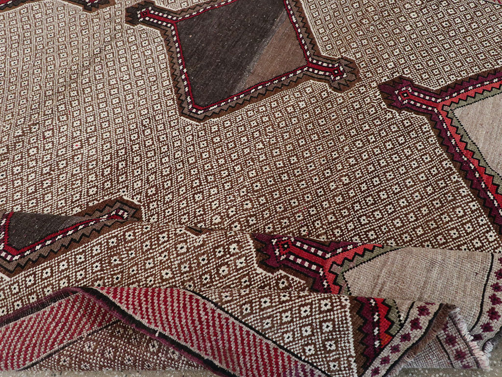 Vintage Turkish Anatolian Wide Gallery Runner, No.33203 - Gss