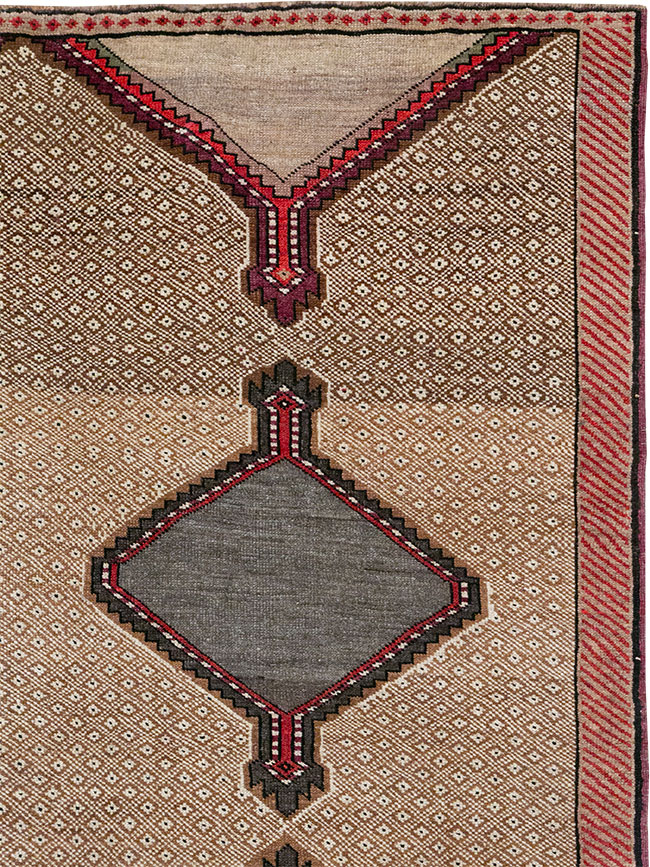 Vintage Turkish Anatolian Wide Gallery Runner, No.33204 - Gss