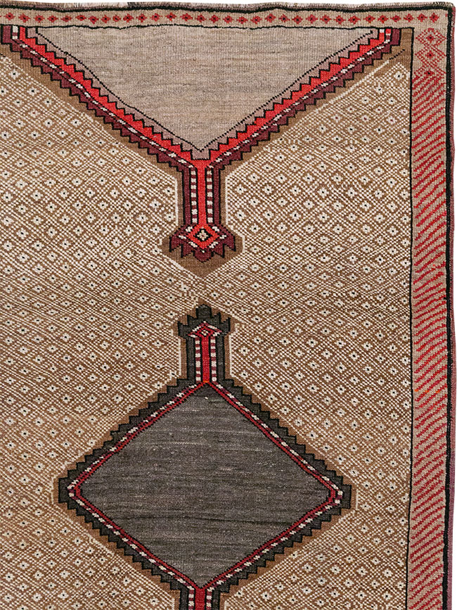 Vintage Turkish Anatolian Wide Gallery Runner, No.33204 - Gss