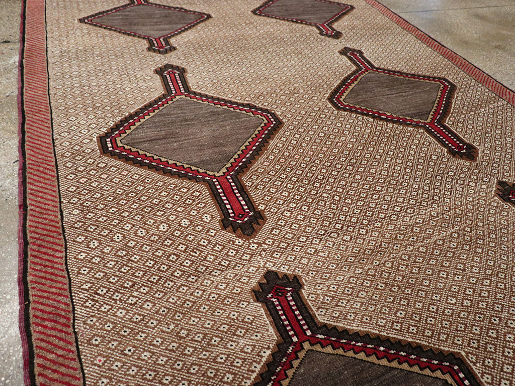 Vintage Turkish Anatolian Wide Gallery Runner, No.33204 - Gss