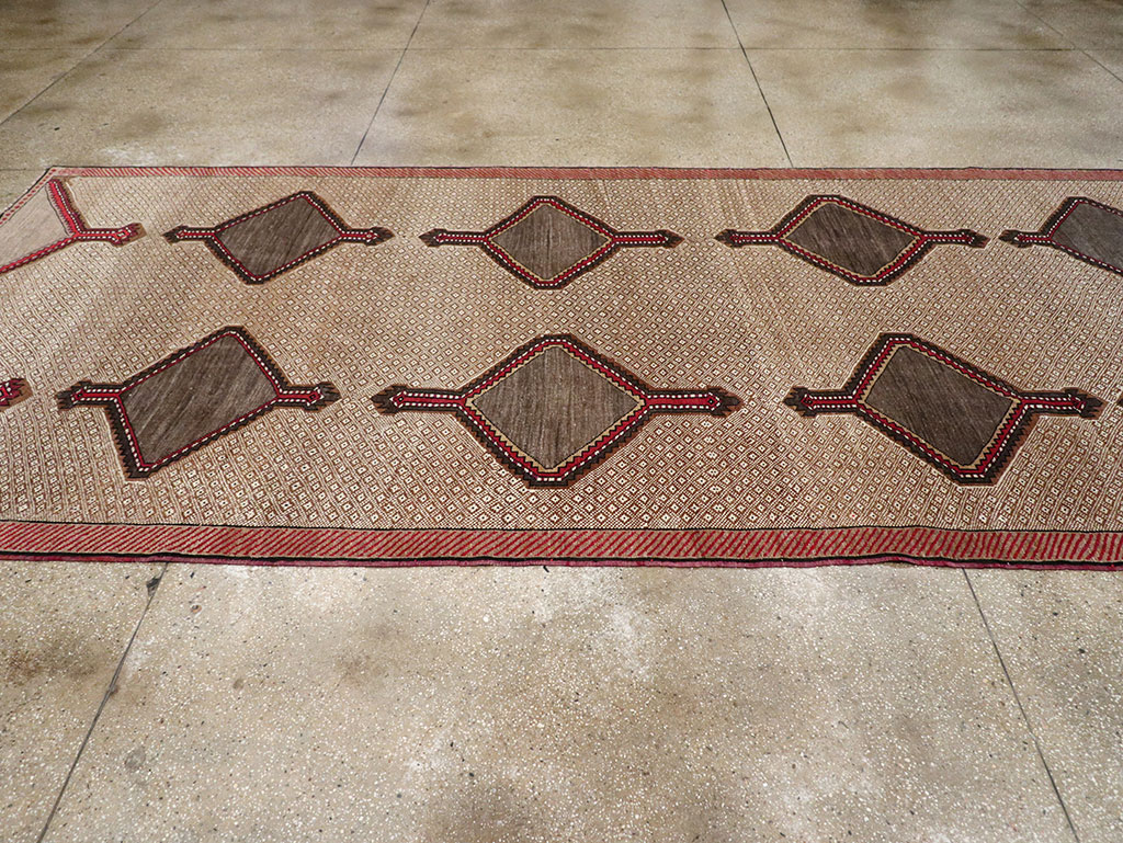 Vintage Turkish Anatolian Wide Gallery Runner, No.33204 - Gss