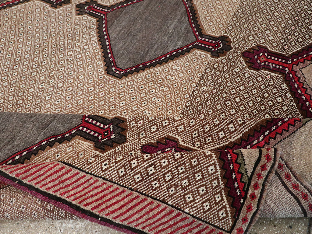 Vintage Turkish Anatolian Wide Gallery Runner, No.33204 - Gss