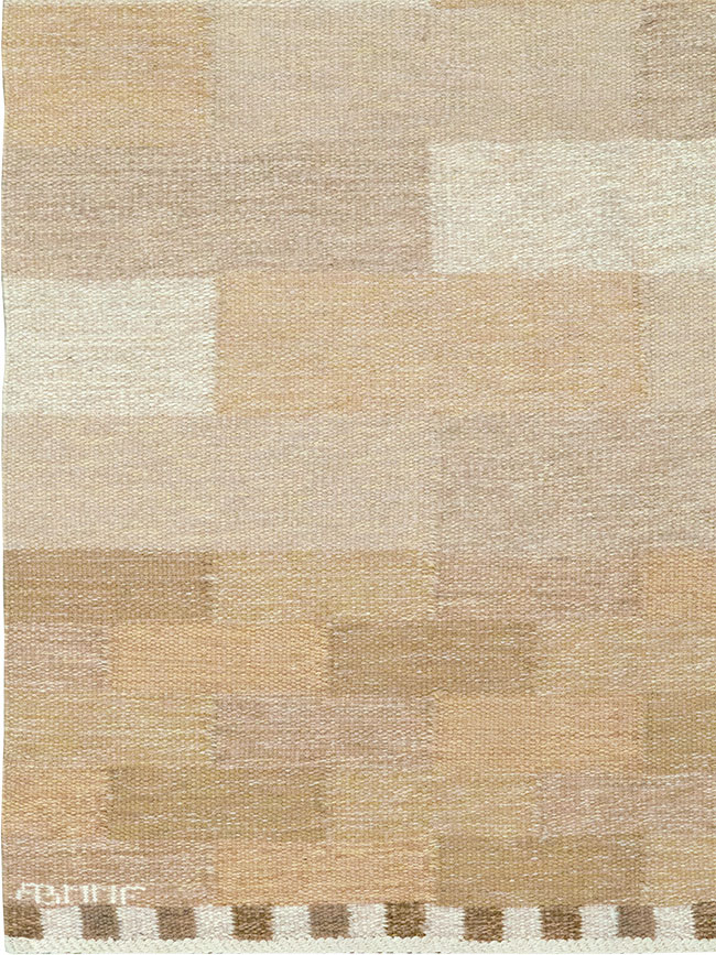 Vintage Swedish Flatweave Kilim Rug, No.33209 - Gss