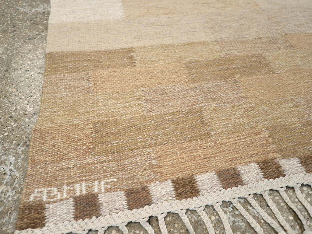 Vintage Swedish Flatweave Kilim Rug, No.33209 - Gss