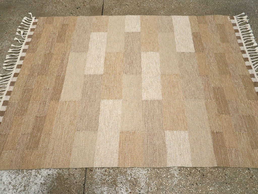 Vintage Swedish Flatweave Kilim Rug, No.33209 - Gss