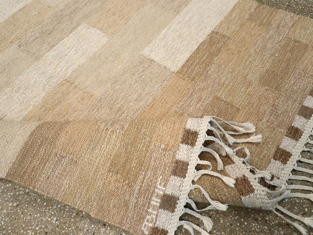 Vintage Swedish Flatweave Kilim Rug, No.33209 - Gss