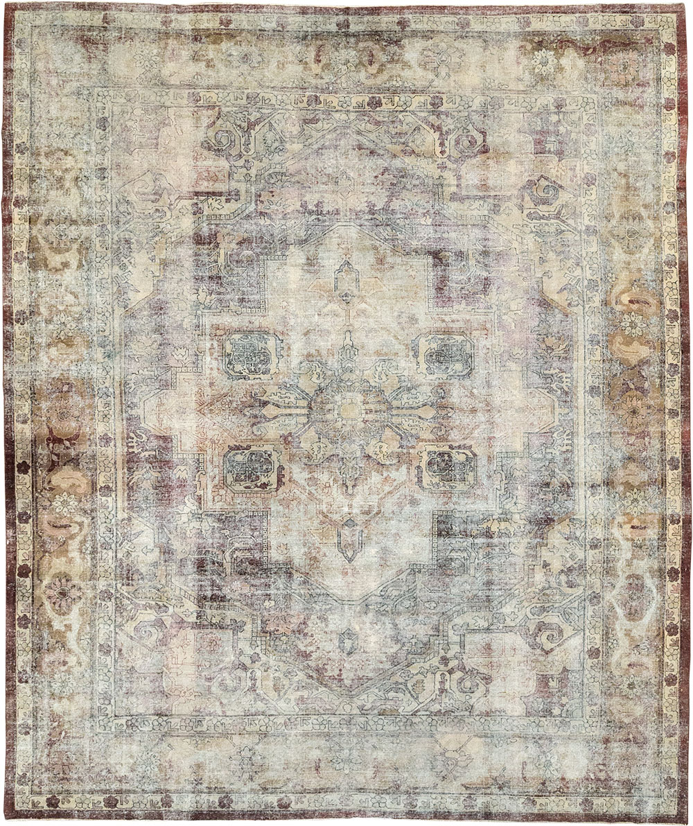 Antique Indian Agra Room Size Carpet, No.33211 - Gss