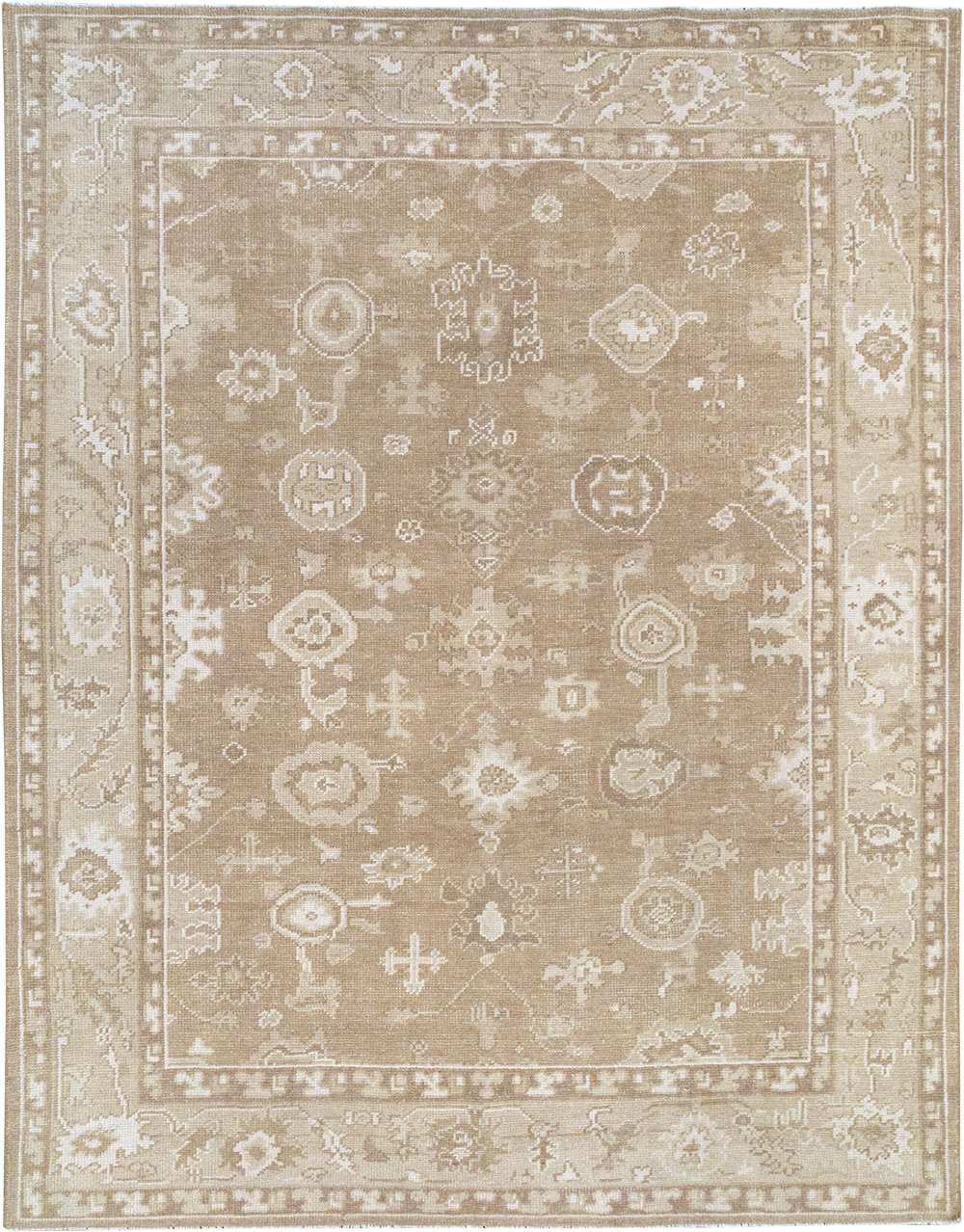 Modern Turkish Oushak Accent Carpet, No.33213 - Gss