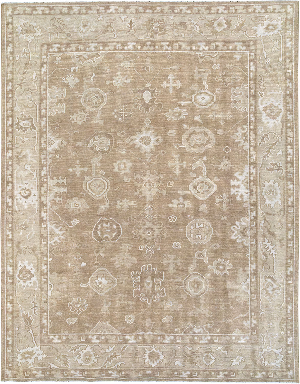 Modern Turkish Oushak Accent Carpet, No.33213 - Gss