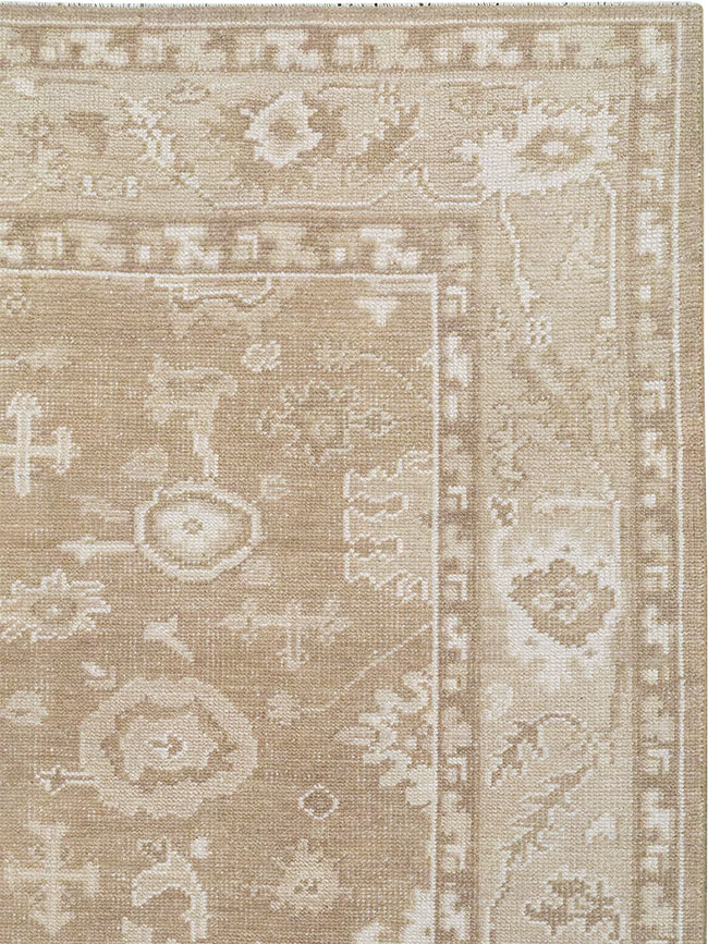 Modern Turkish Oushak Accent Carpet, No.33213 - Gss
